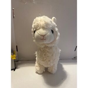 Kellytoy Sugarloaf Ivory Llama Alpaca Plush Riding Blanket Stuffed Animal Toy